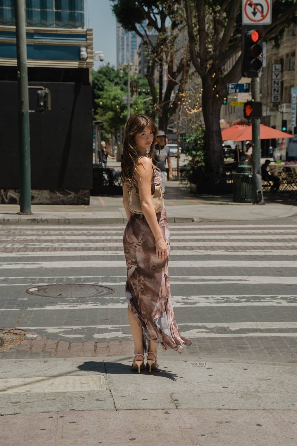 Finny Mesh Ruffle Maxi Dress