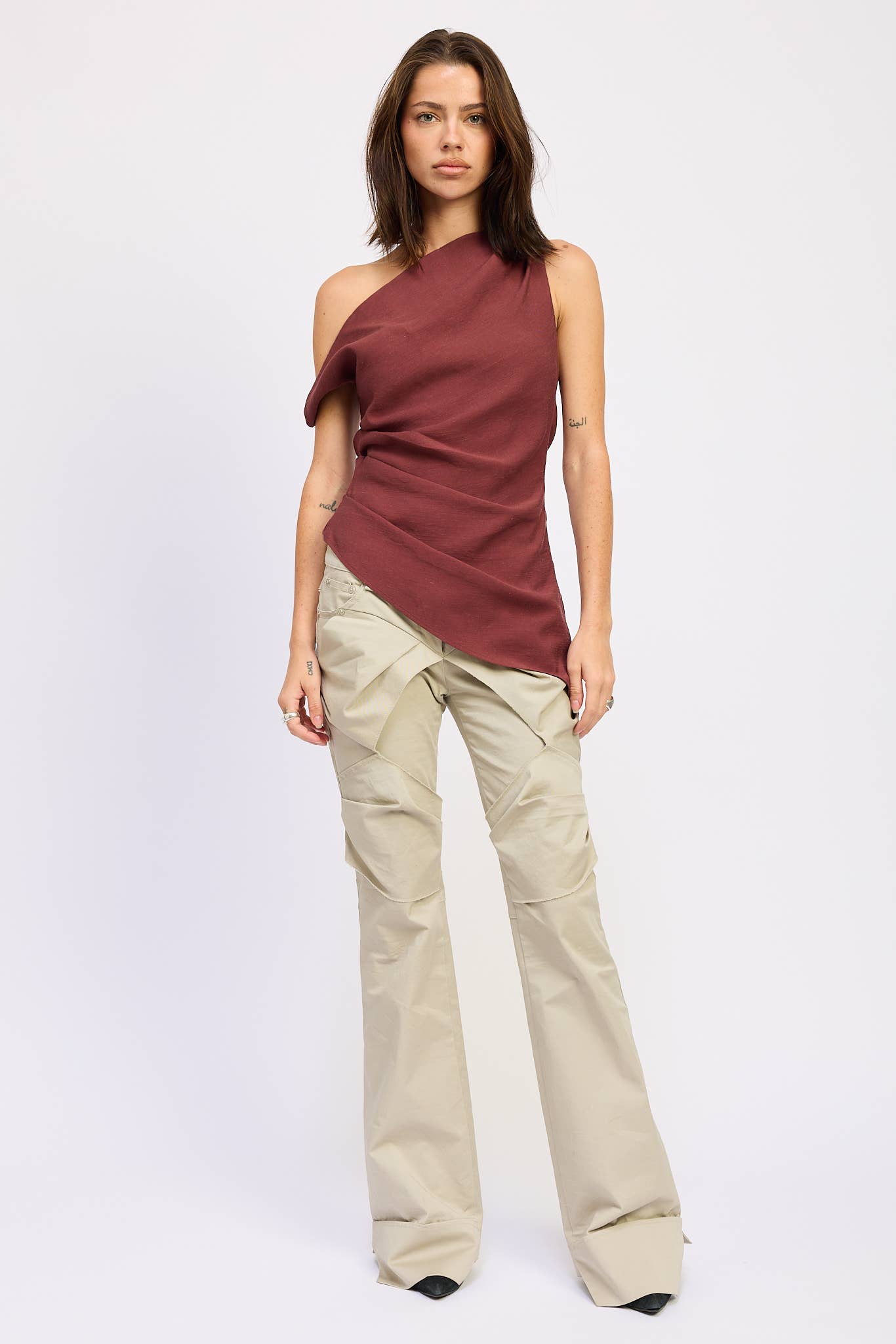 Faline Asymmetrical Off The Shoulder Top