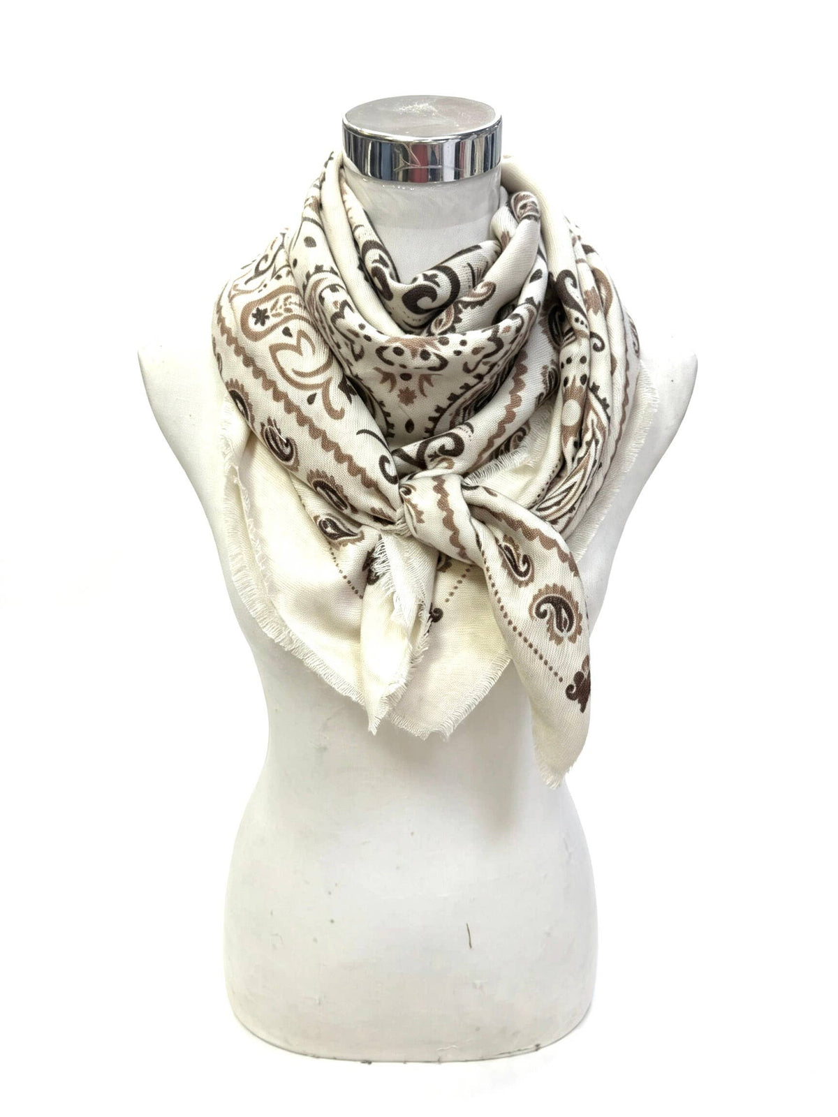 Large Woolen Square Bandana Scarf