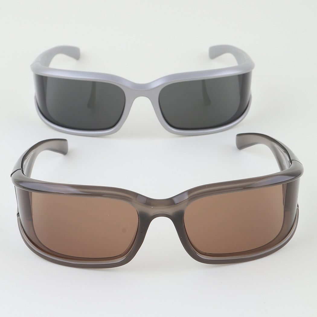 Futuristic Wrap Goggle Shield Sunglasses