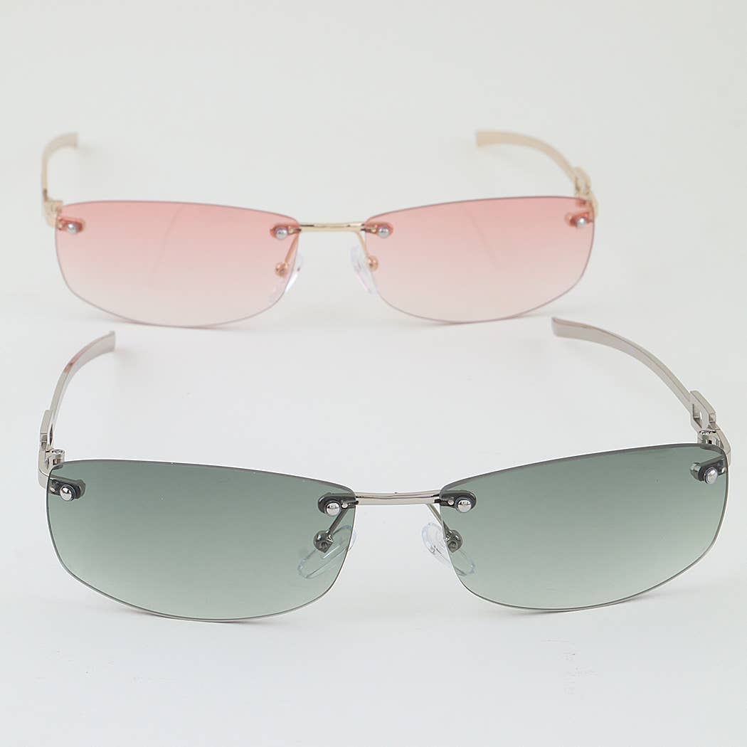 Modern Buckle Gradient Sunglasses