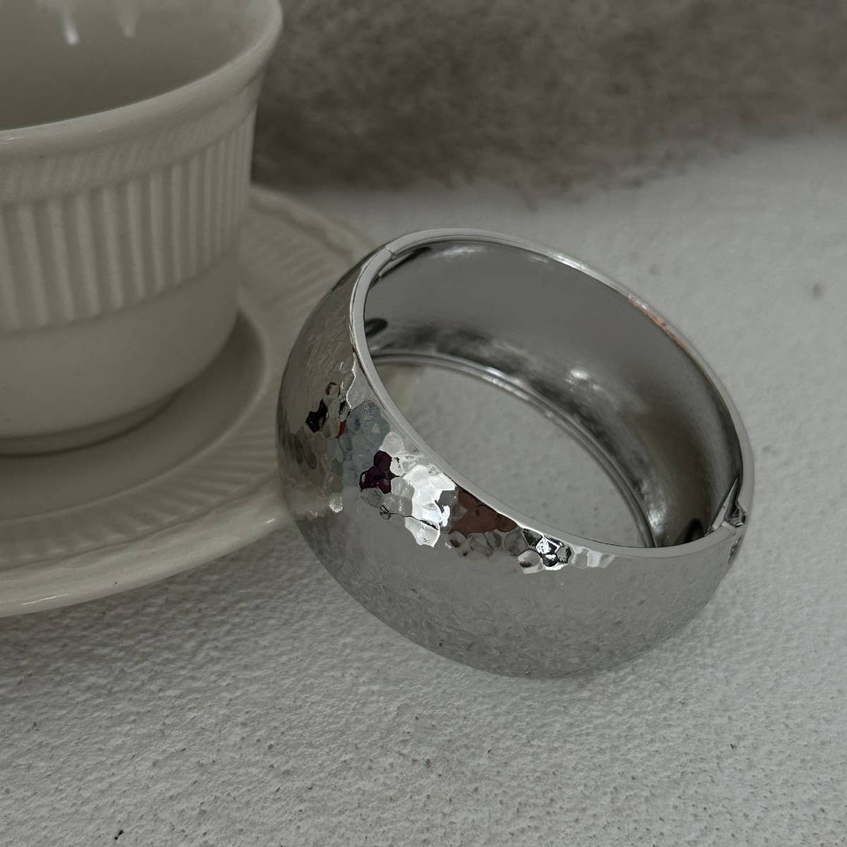 Chunky Textured Bangle