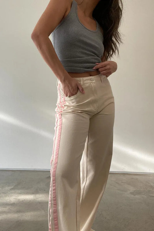 Florence Striped Jeans
