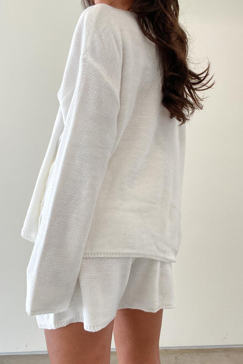 Desi Wrap Knit Shorts Set