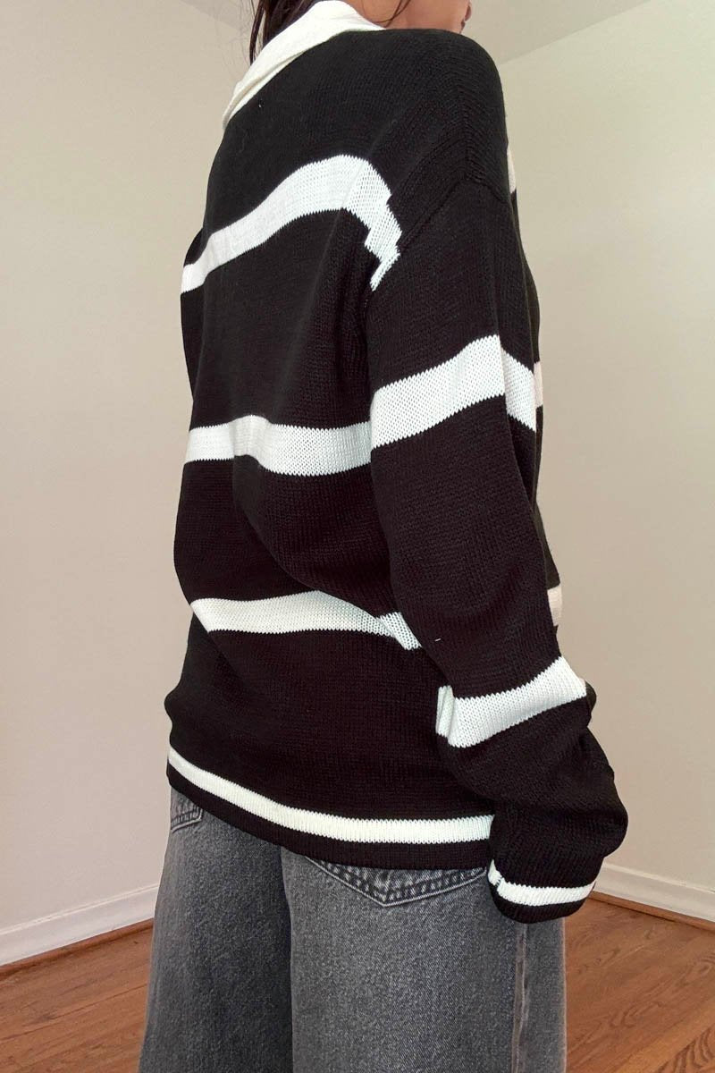 Fenix Stripe Polo Sweater
