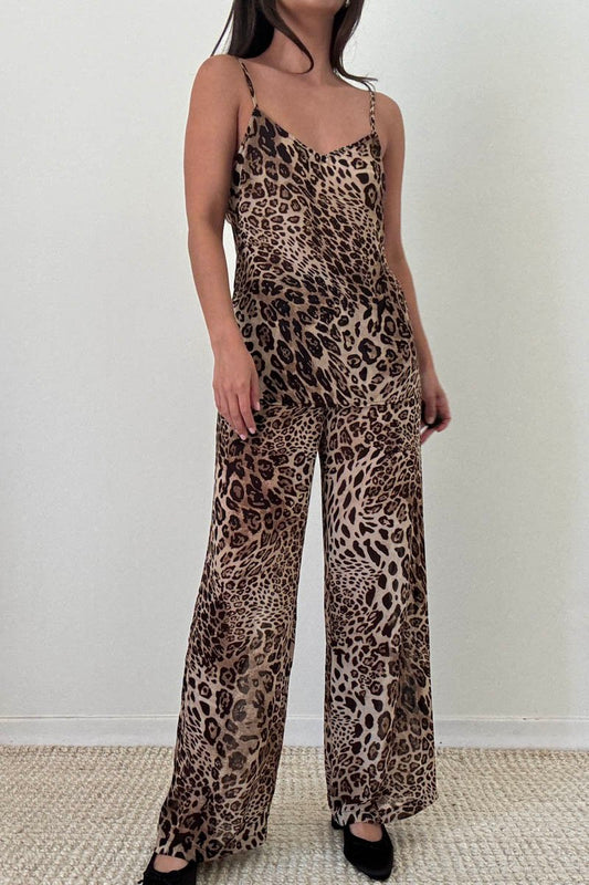 Felicity Leopard Sheer Tank