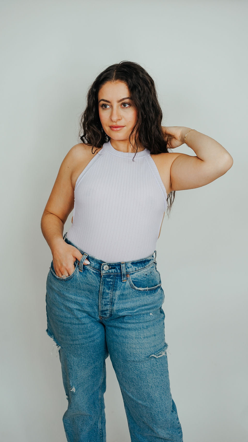 Ainsley Criss Cross Back Bodysuit