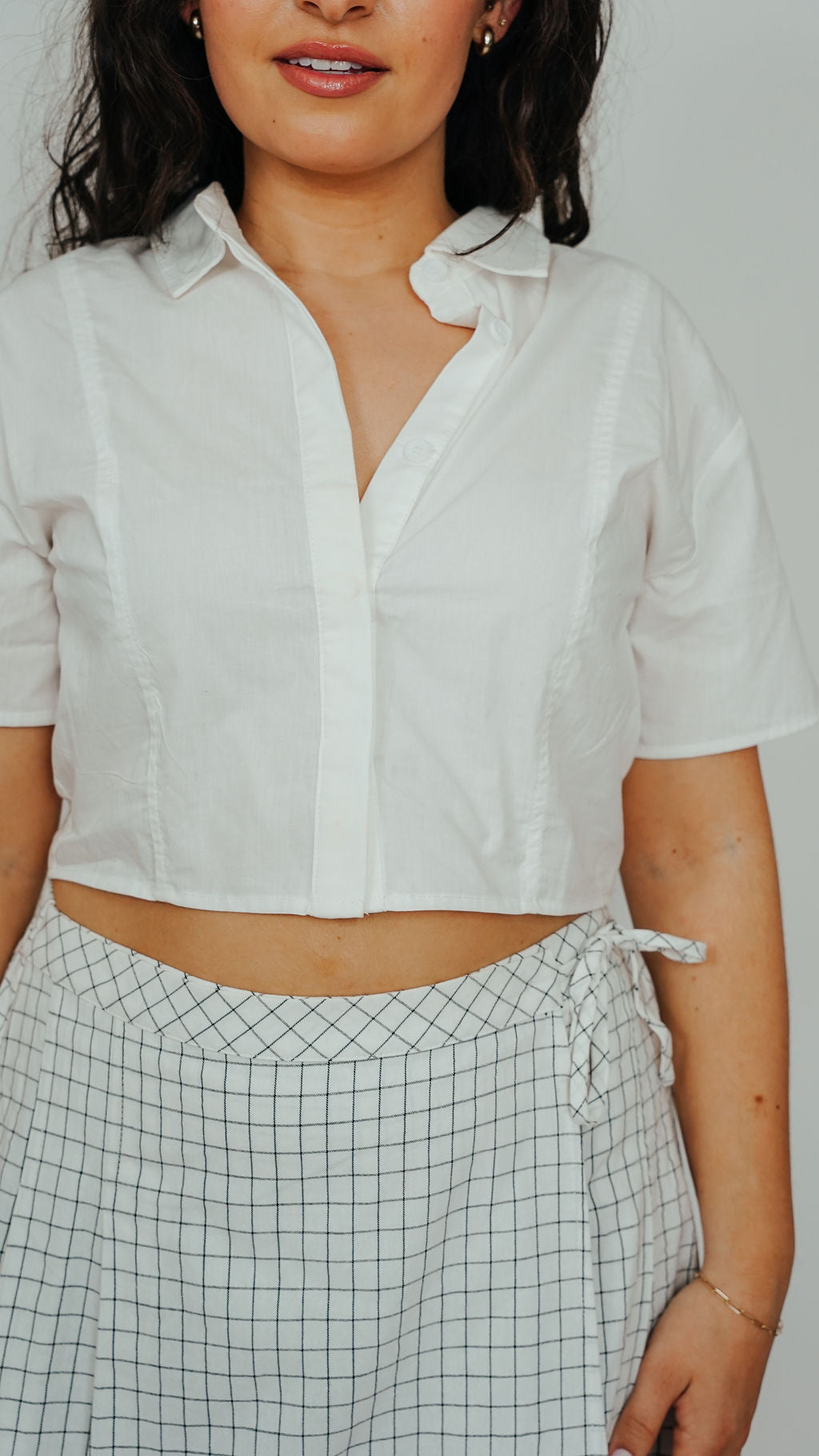 Ariana Oversized Cropped Shirt
