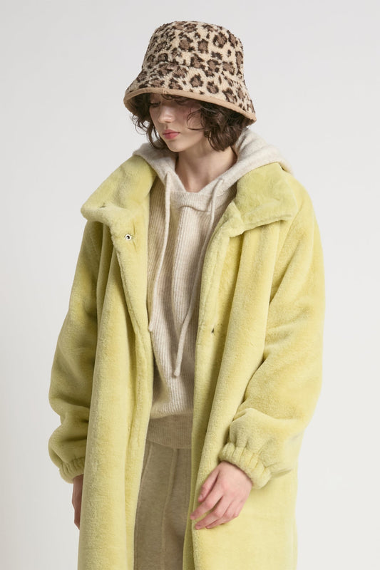 Look By M Leopard Reversible Bucket Hat
