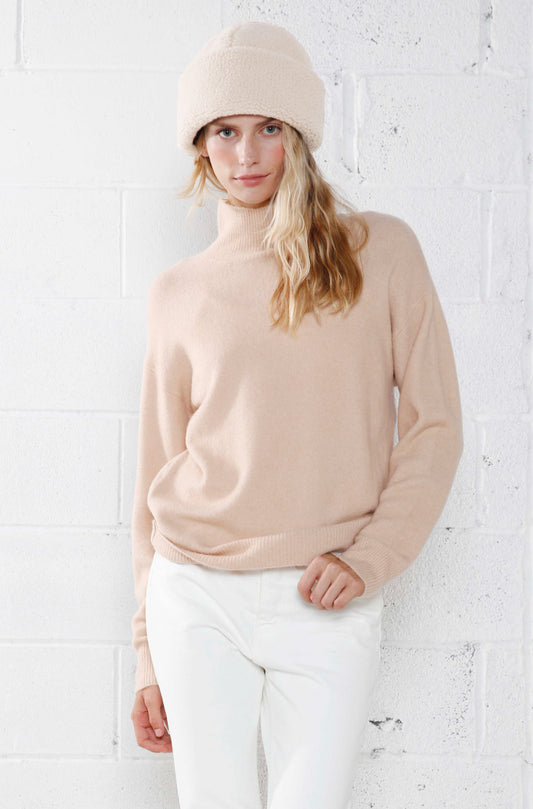 Look By M Shearling Crown Hat