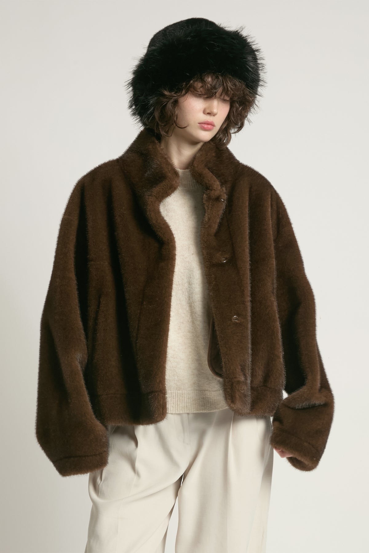 Look By M Noir Russian Hat