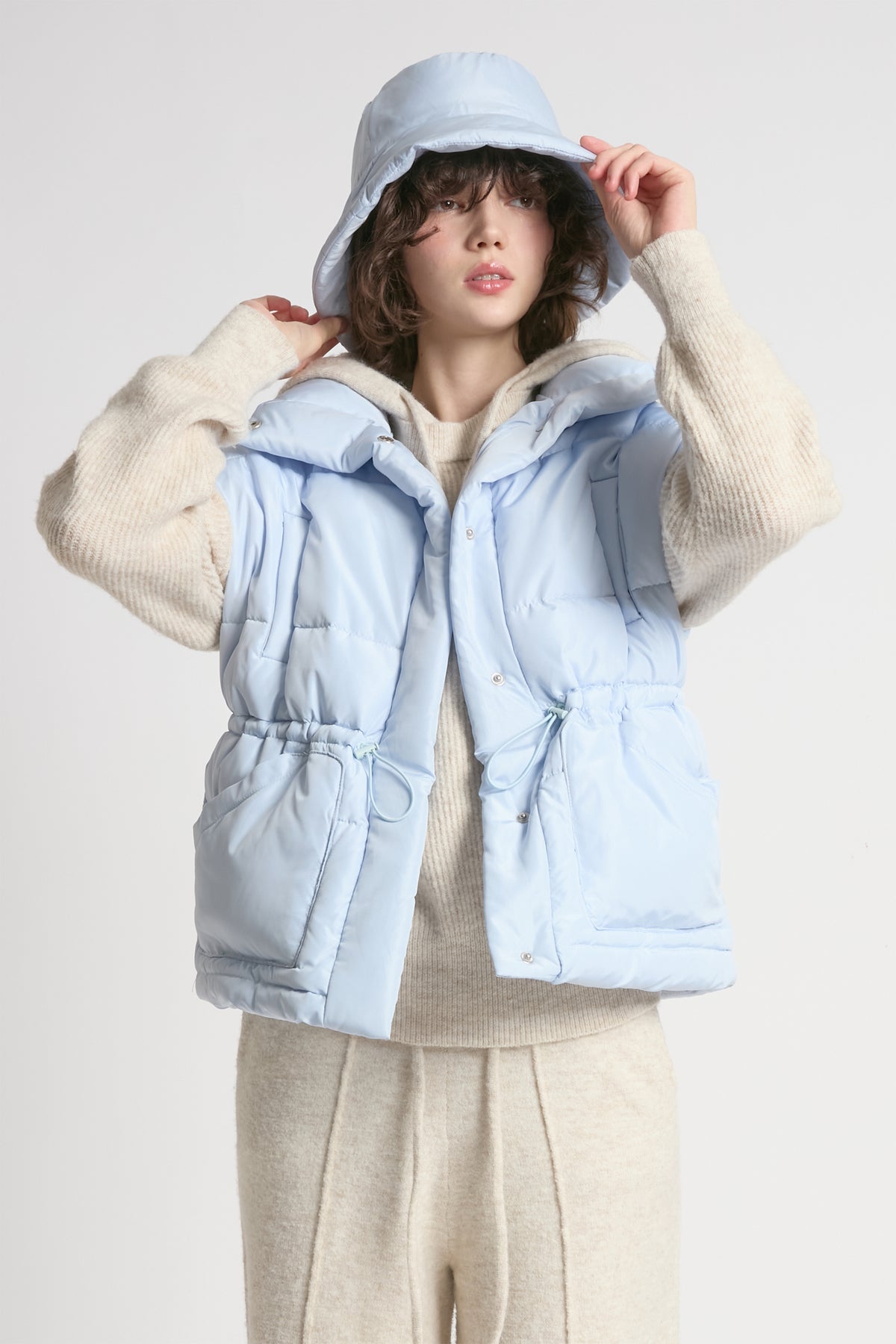 Look By M Puffer Bucket Hat