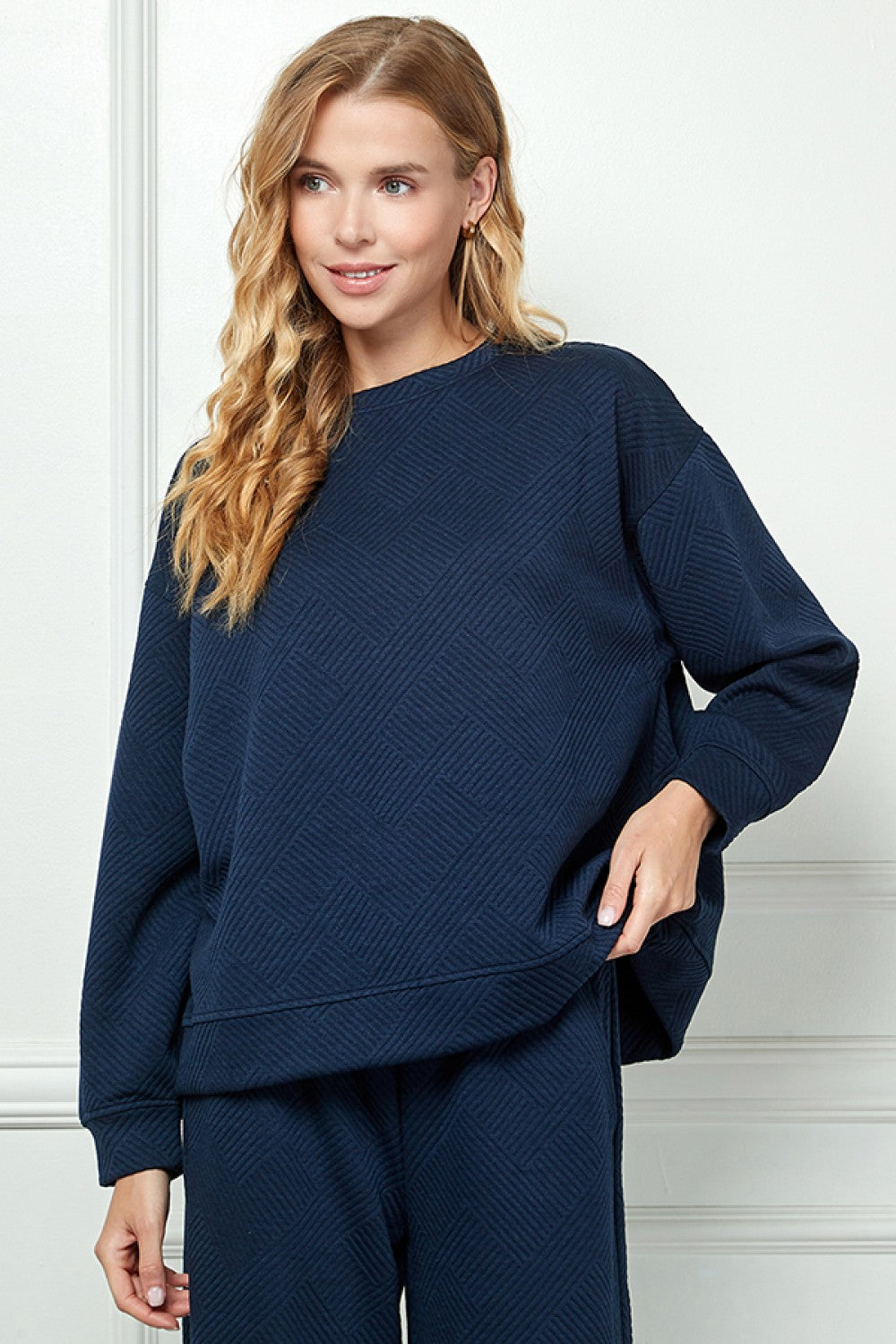Delilah Textured Sweatshirt