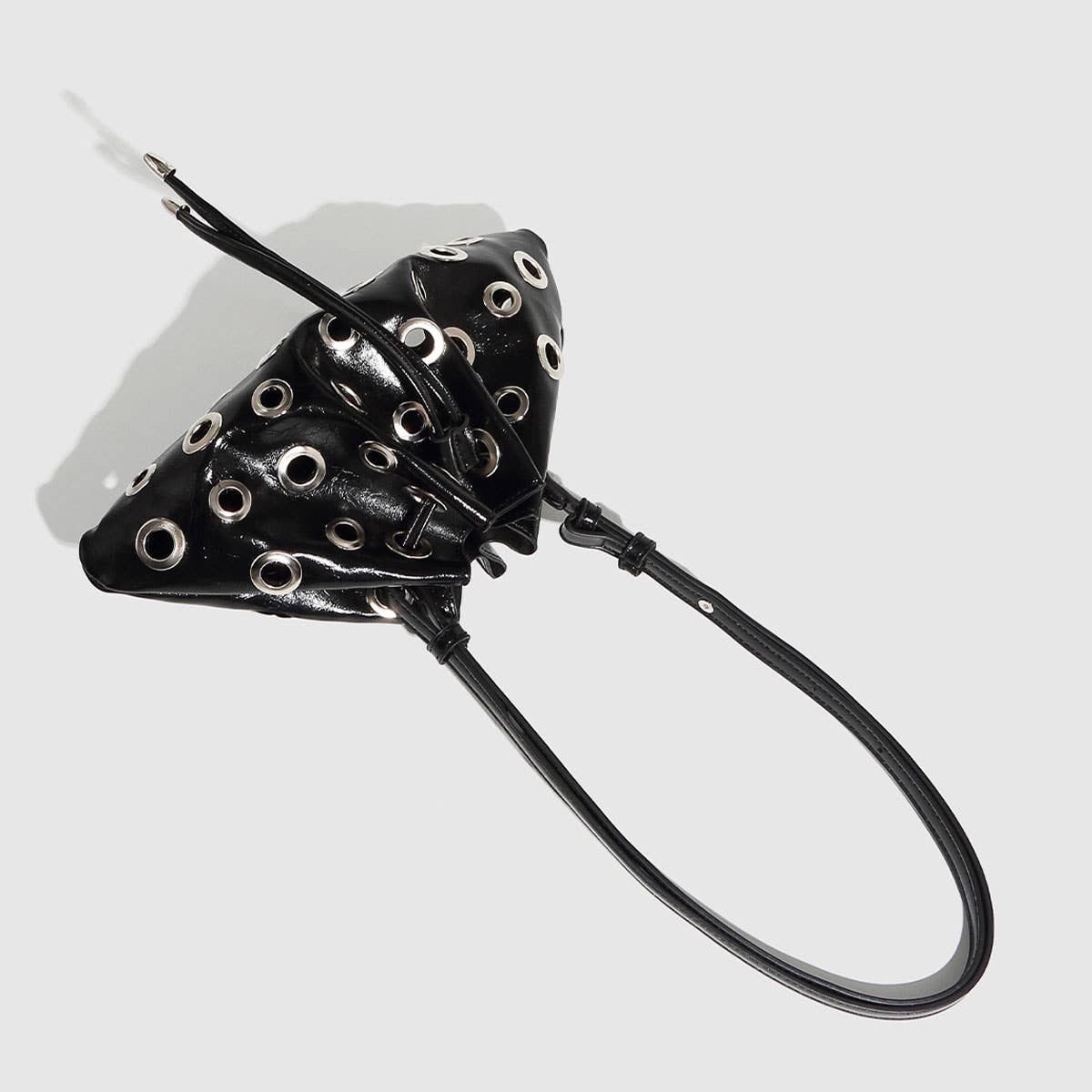 Metal Eyelet Bucket Bag