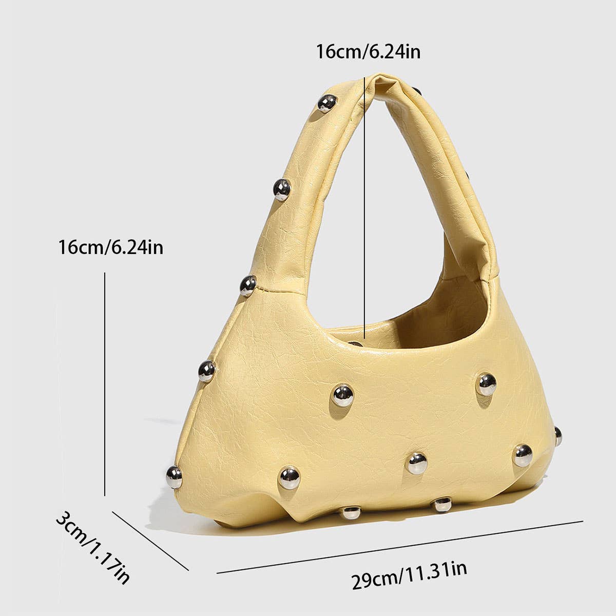 Mushroom Stud Punk Shoulder Bag
