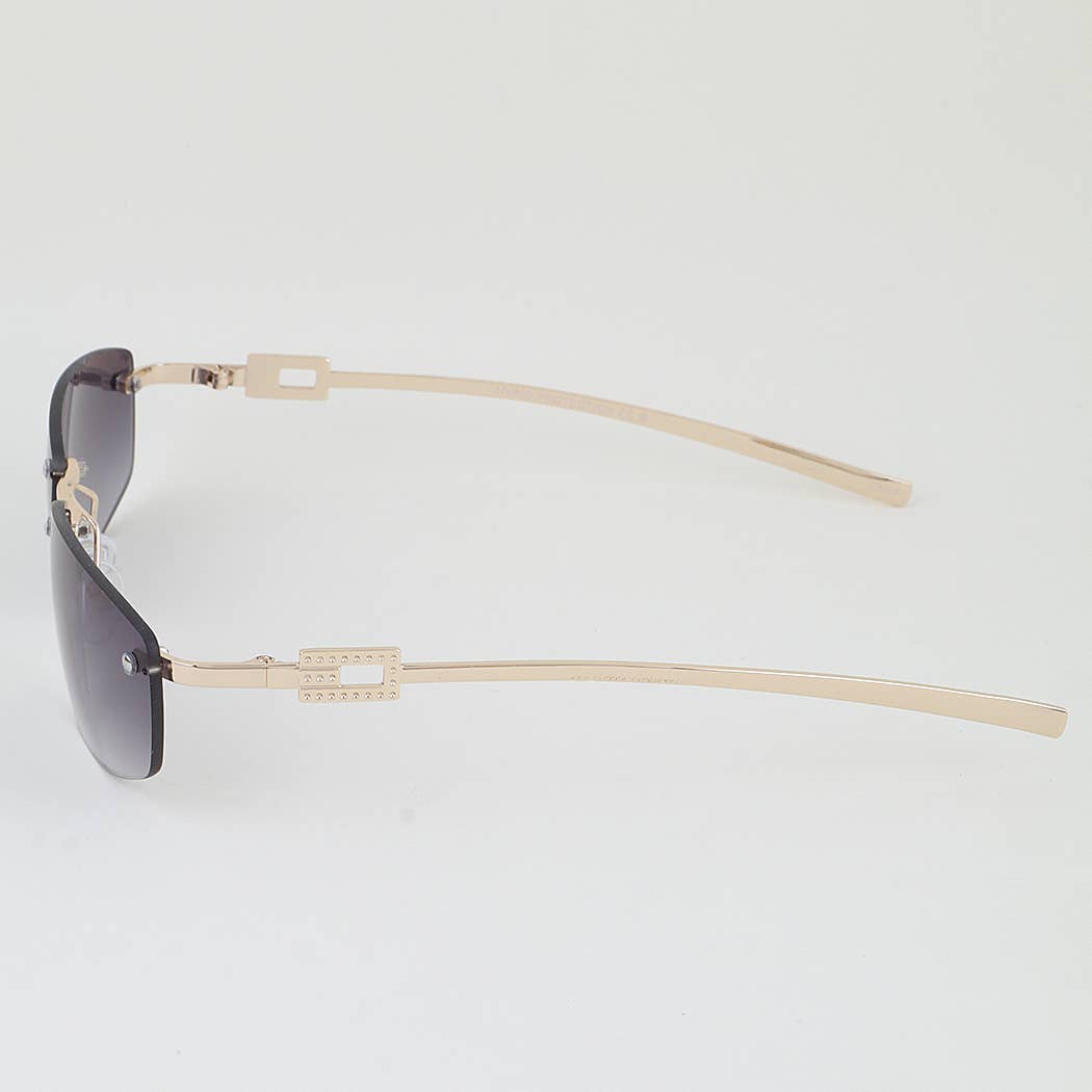 Modern Buckle Gradient Sunglasses
