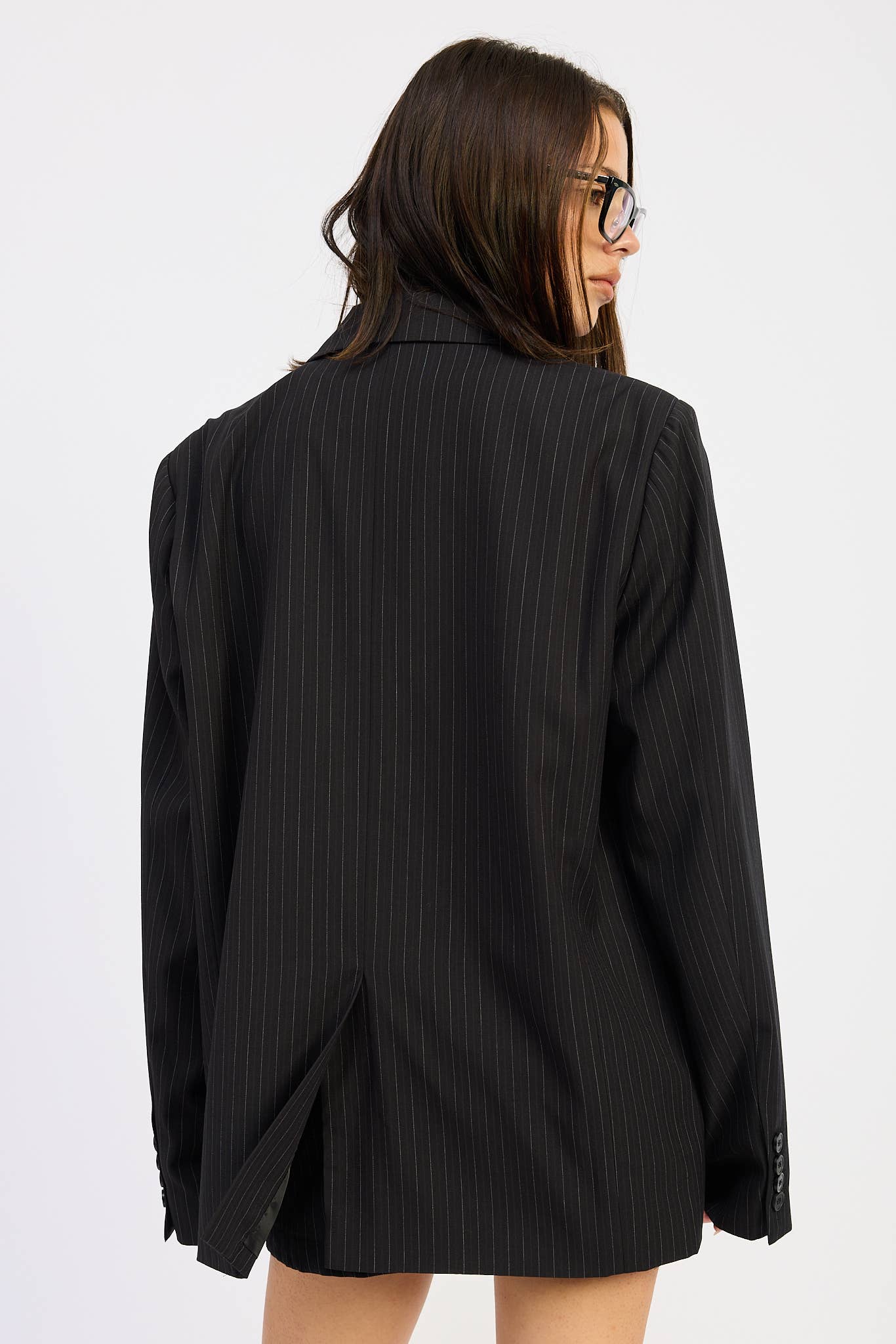 Florida Pin Stripe Oversized Blazer