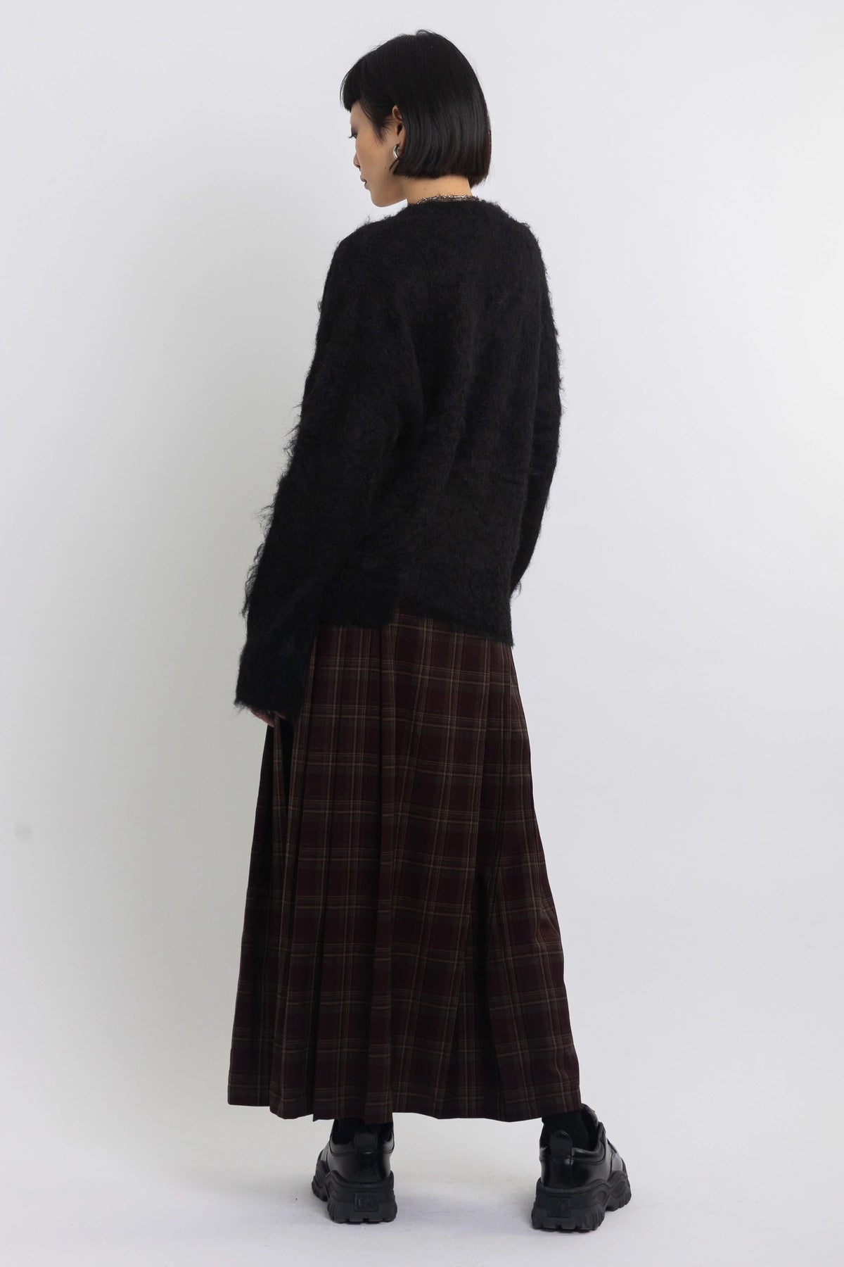 The Ragged Priest Onyx Fluffy Knit Cardigan