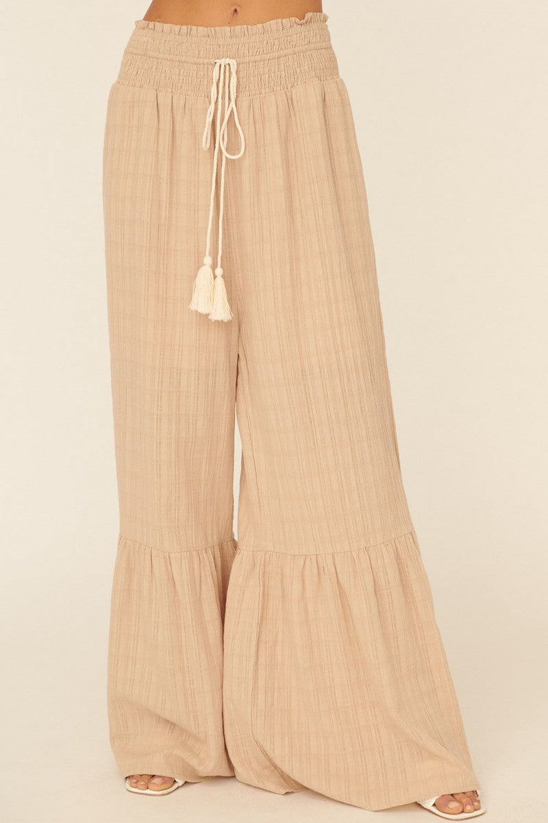 Ashlyn Smocked Flair Pants