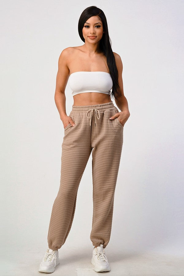Aria Waffle Joggers