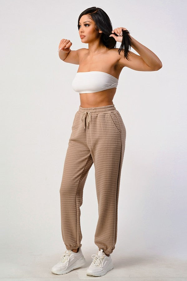 Aria Waffle Joggers