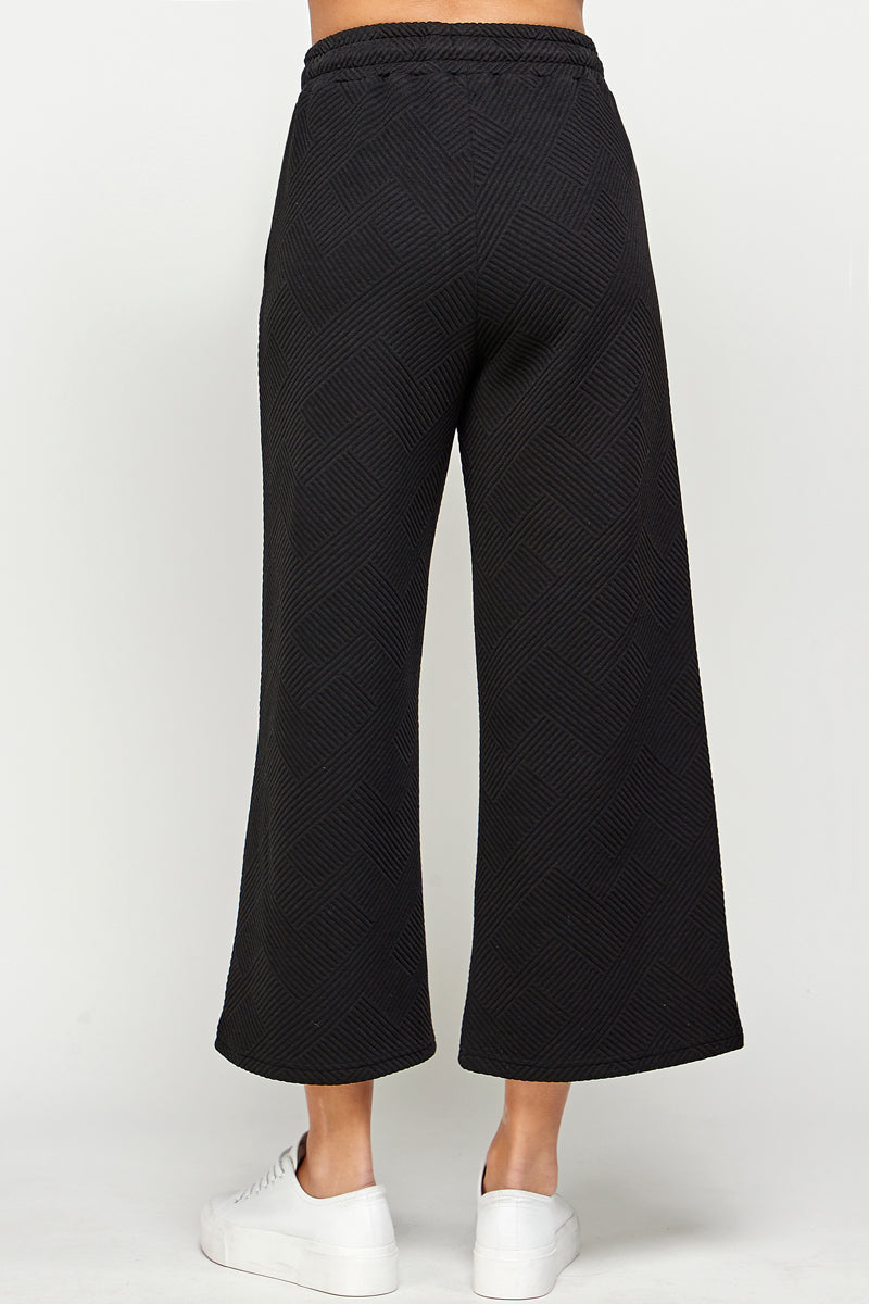 Delilah Textured Wide Leg Pants