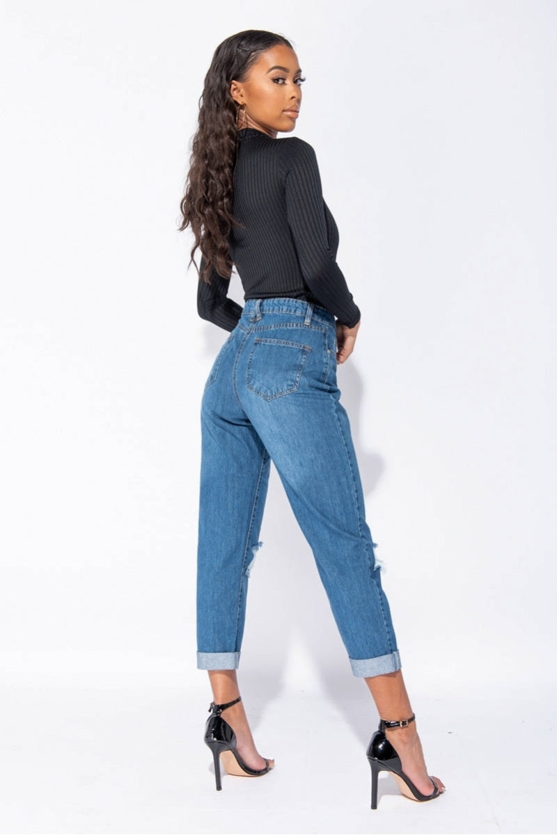 Amina Rib Knit Bodysuit