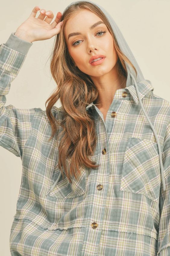 Brennan Plaid Flannel Hoodie