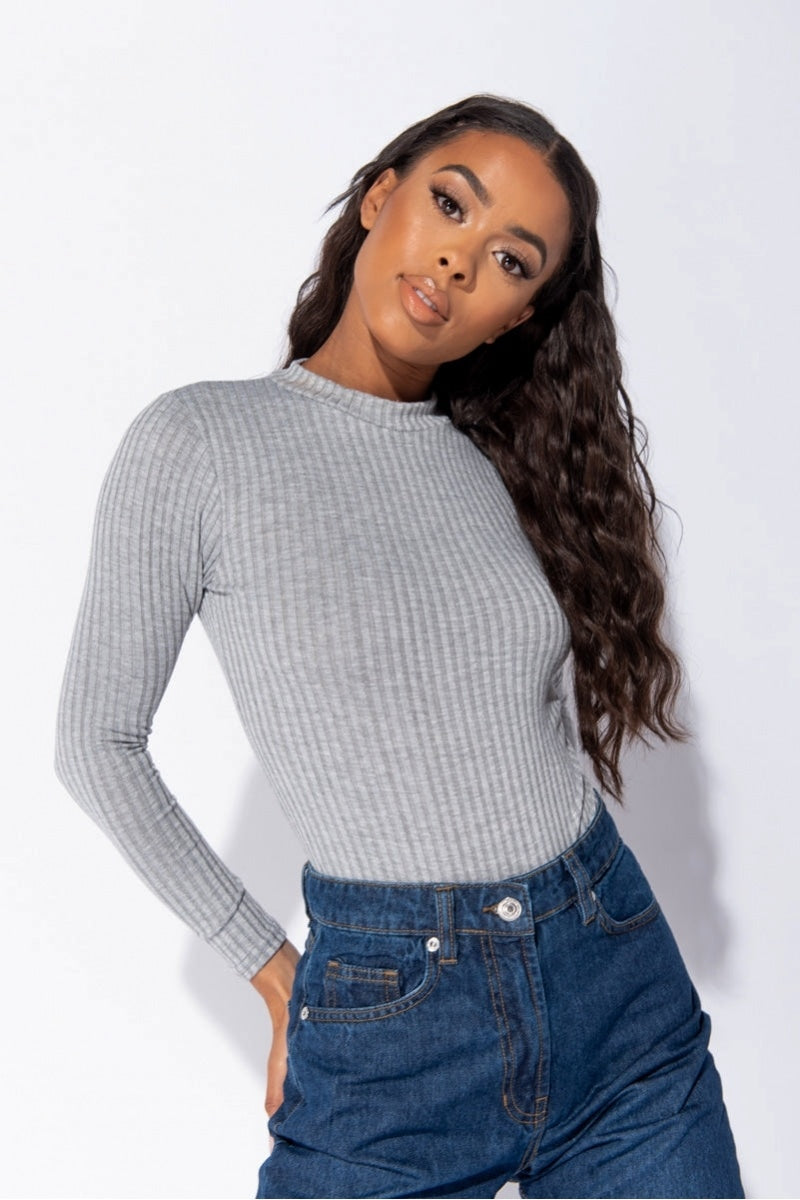 Amina Rib Knit Bodysuit