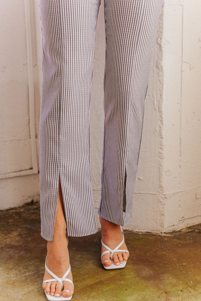 Annie Pin Stripe Pant Set