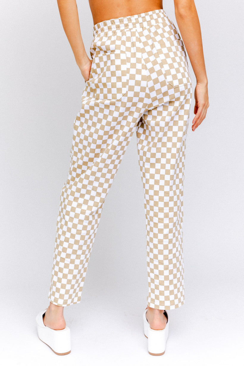 Aspen Checkered Drawstring Pants