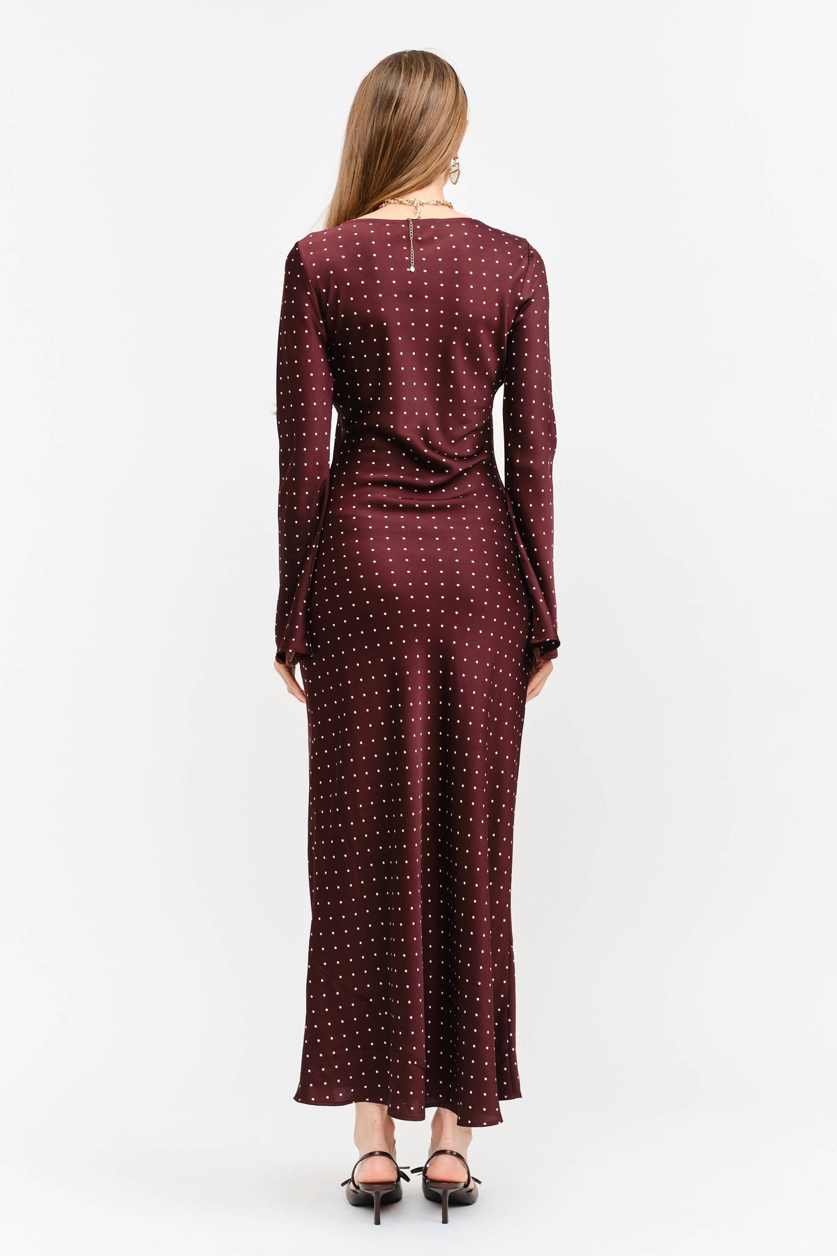 Jesse Long Sleeve Polka Dot Dress