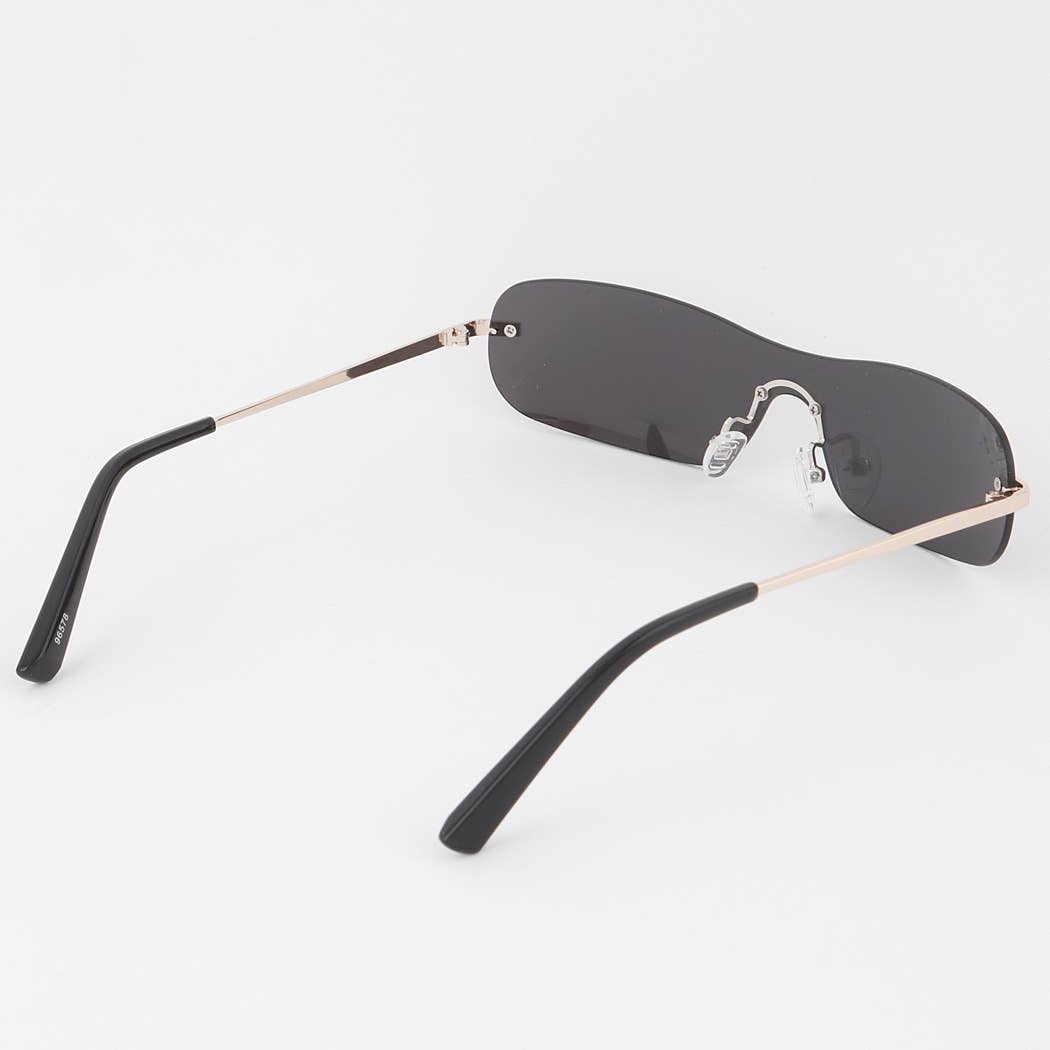 Rimless Bright Wave Sunglasses
