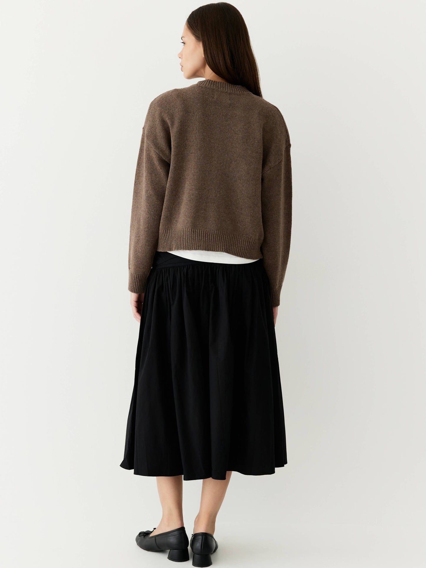 The Mariana A-Line Skirt with Wrap Waist Detail