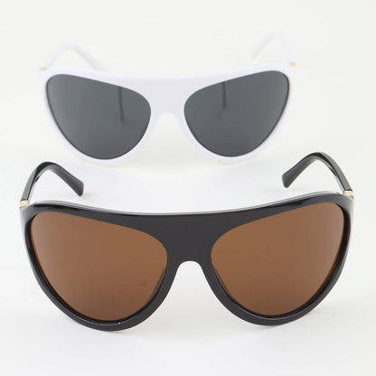 Modern Curved Round Sunglasses