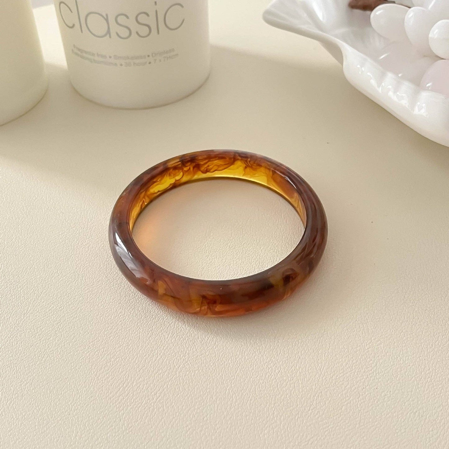 Resin Stackable Bangle Bracelet