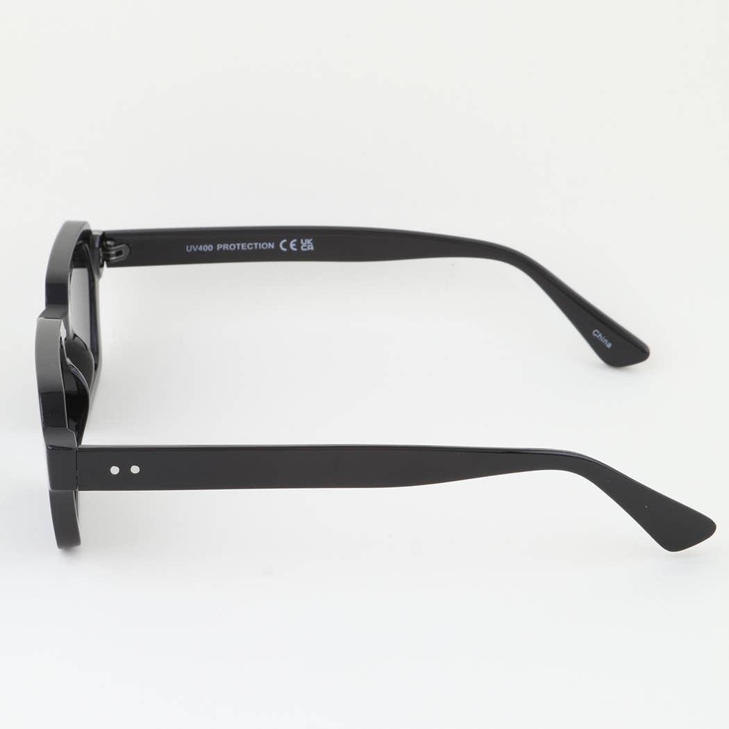 Tinted Geometric Cut Sunglasses