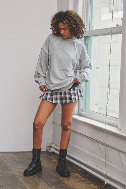 Fahima Checkered Micro Skort