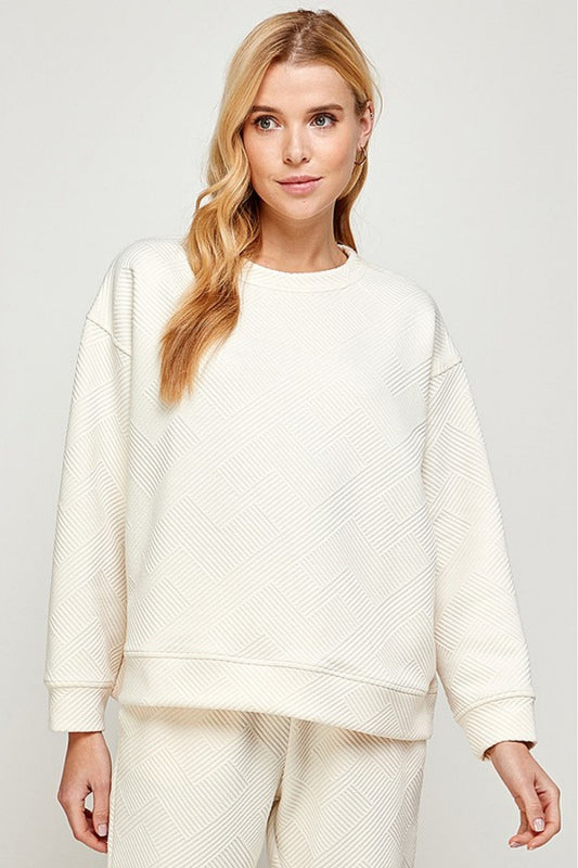 Delilah Textured Sweatshirt
