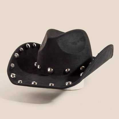 Western Ball Studded Trim Cowboy Hat