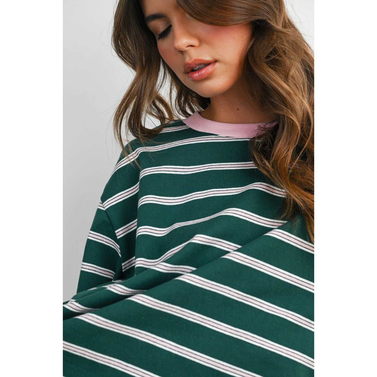Holden Striped Boxy Cropped T-Shirt