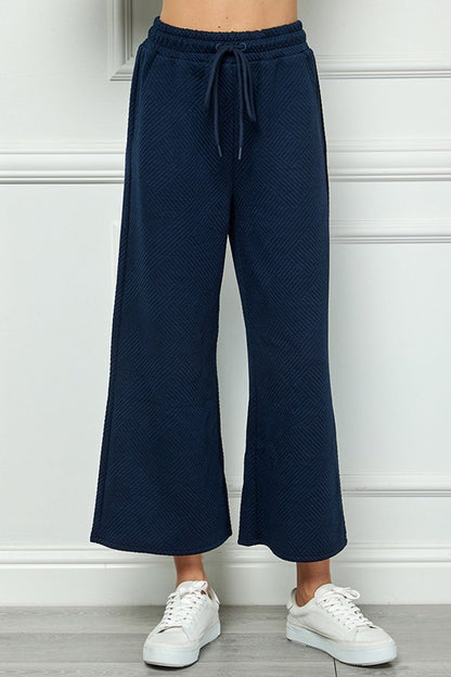Delilah Textured Wide Leg Pants