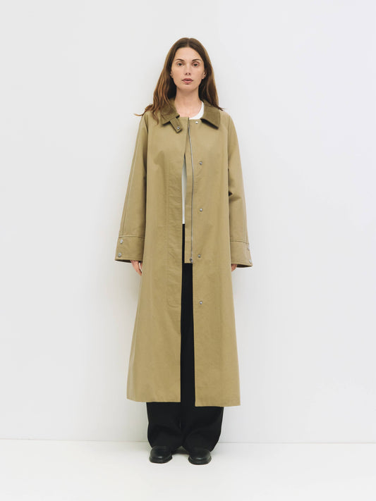Mod Ref The Emilie Corduroy Collared Trench Coat