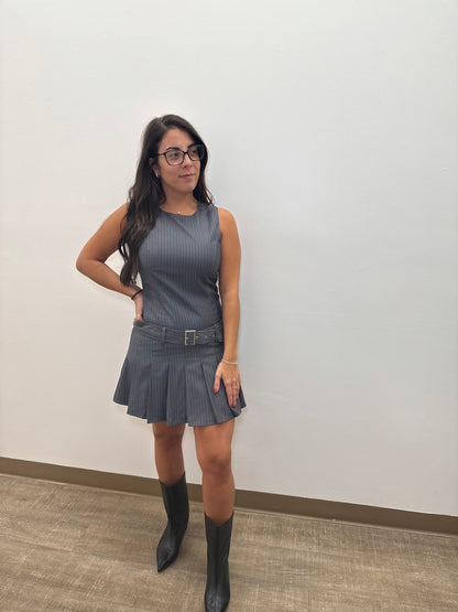 Gemma Pin Stripe Mini Dress