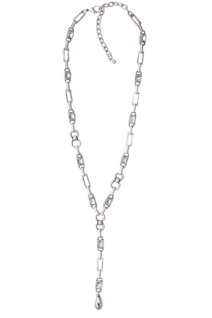 Handmade Crystal 925 Silver Plated Pewter Necklace
