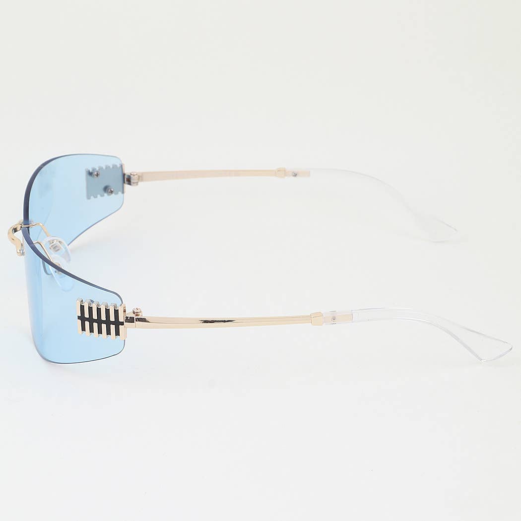 Tile Wrap Flare Sunglasses