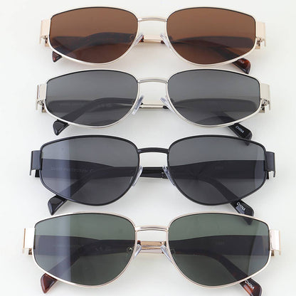 Wide Taper Modern Tinted Sunglasses