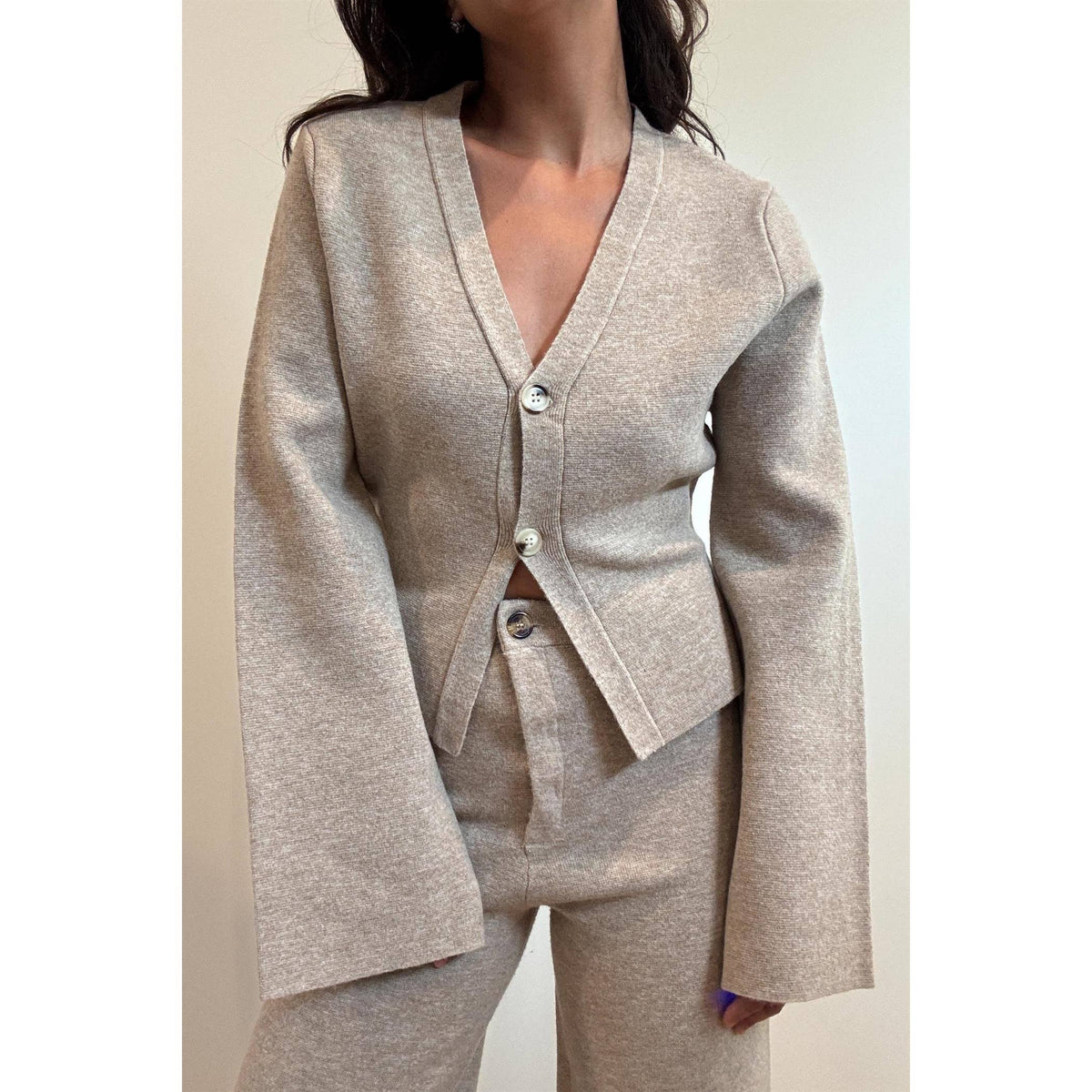 Jessalynn Button Down V-Neck Cardigan