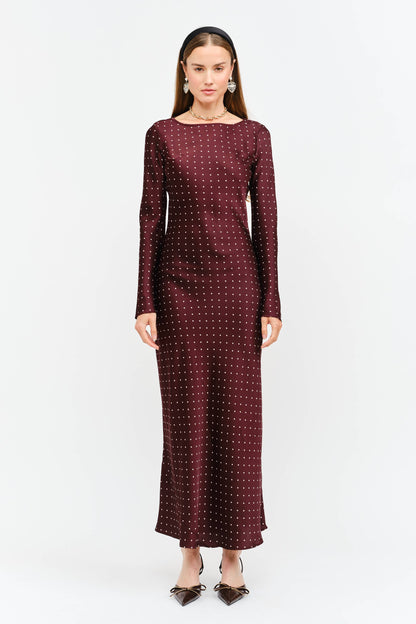 Jesse Long Sleeve Polka Dot Dress