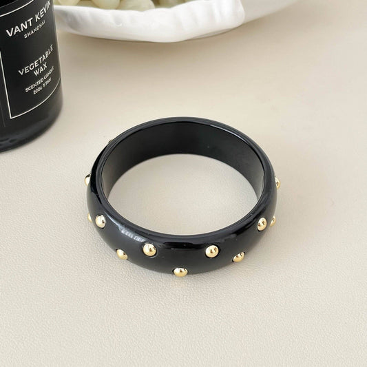 Punk Rivet Bangle Bracelet